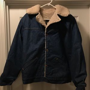 Vintage Wrangler Wrange denim and sherpa jacket